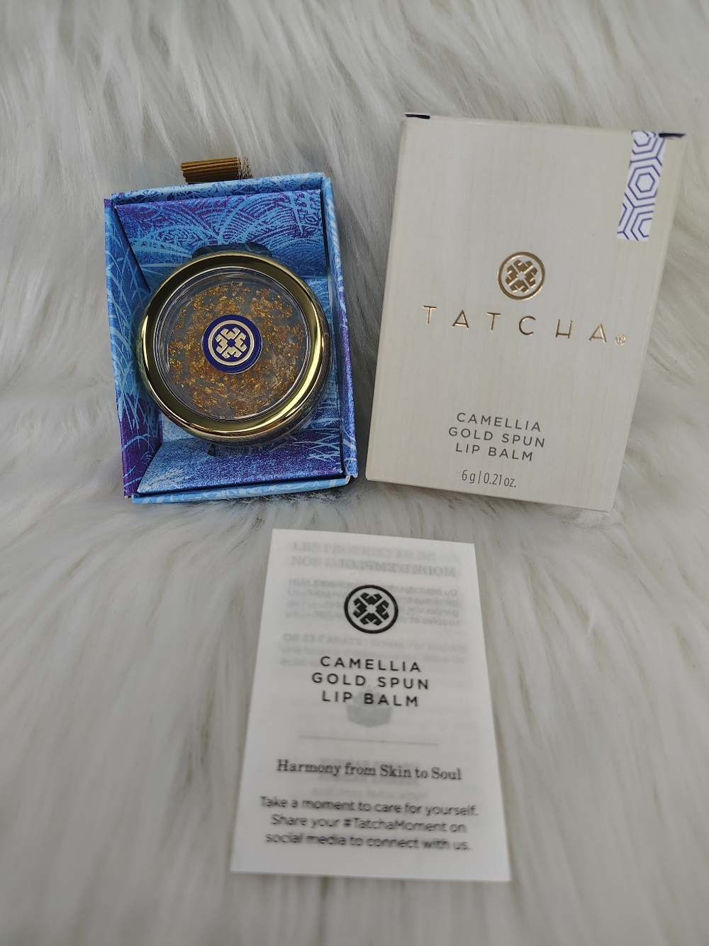 Tatcha Camellia Gold Spun Lip Balm